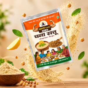 Brahmacharya Foods Pure Chana Sattu 500g Packet